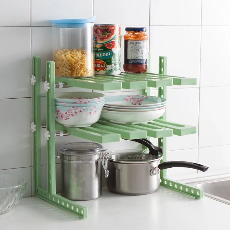  vanzlife Adjustable shelf under ground sink receive a rack shelf in the kitchen kitchen utensils an