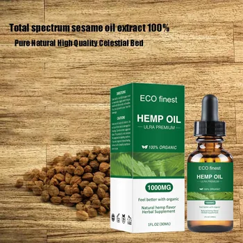 

Essential Oil Hemp Seed Relieve Stress Pain Care Sleeping Aid Relax Soothing H7JP