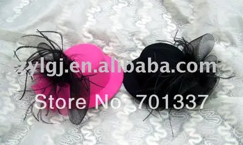 

Black wholesale FASCINATOR ,dances,races,weddings,Party HAT costume flower hair Hat H115