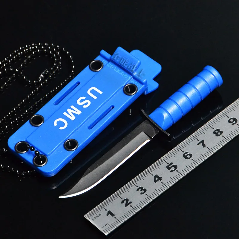 USMC Small Kabar Hunting knife mini straight knife Self defense