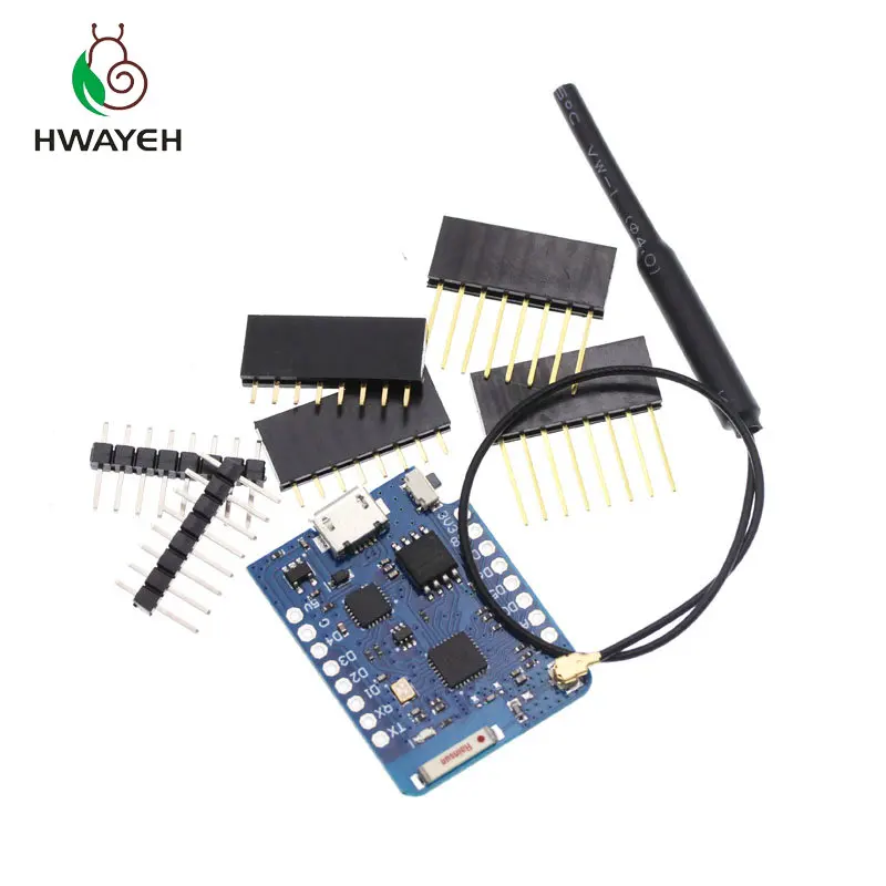 WEMOS D1 Mini Pro 16 M байт разъем для внешней антенны NodeMCU основе ESP8266 ESP-8266EX CP2104 WI-FI развитию Micro USB - Цвет: D1 PRO KIT