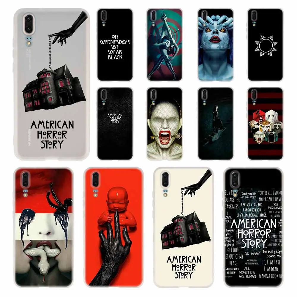 

MLLSE american horror story scary Case Silicone Soft TPU Cover For Huawei P30 P20 Pro P10 P9 P8 Plus Lite 2019 Cases