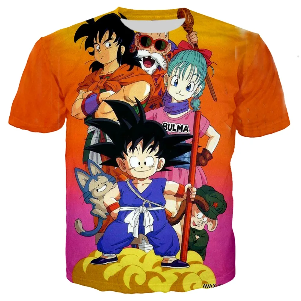 

Kids cloth New Dragon Ball Z 3d Printed tShirts baby boys Super Saiyan super mario Goku child Cartoon T-Shirt Top Tees Plus Size
