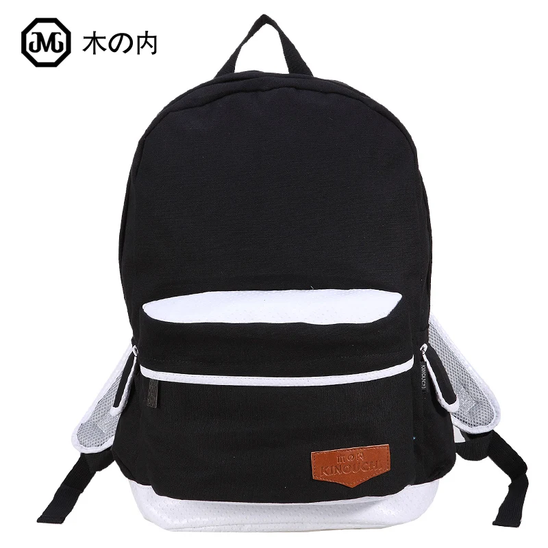 2013 Brand Kinouchi Japanese Vintage Canvas Backpacks Black Backpack