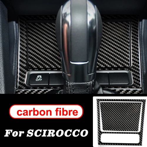 Для volkswagen scirocco golf 6gti R аксессуары LHD RHD углеродное волокно Автомобильный Центр переключения передач Панель наклейка внутренняя отделка Стайлинг - Название цвета: Ashtray panel