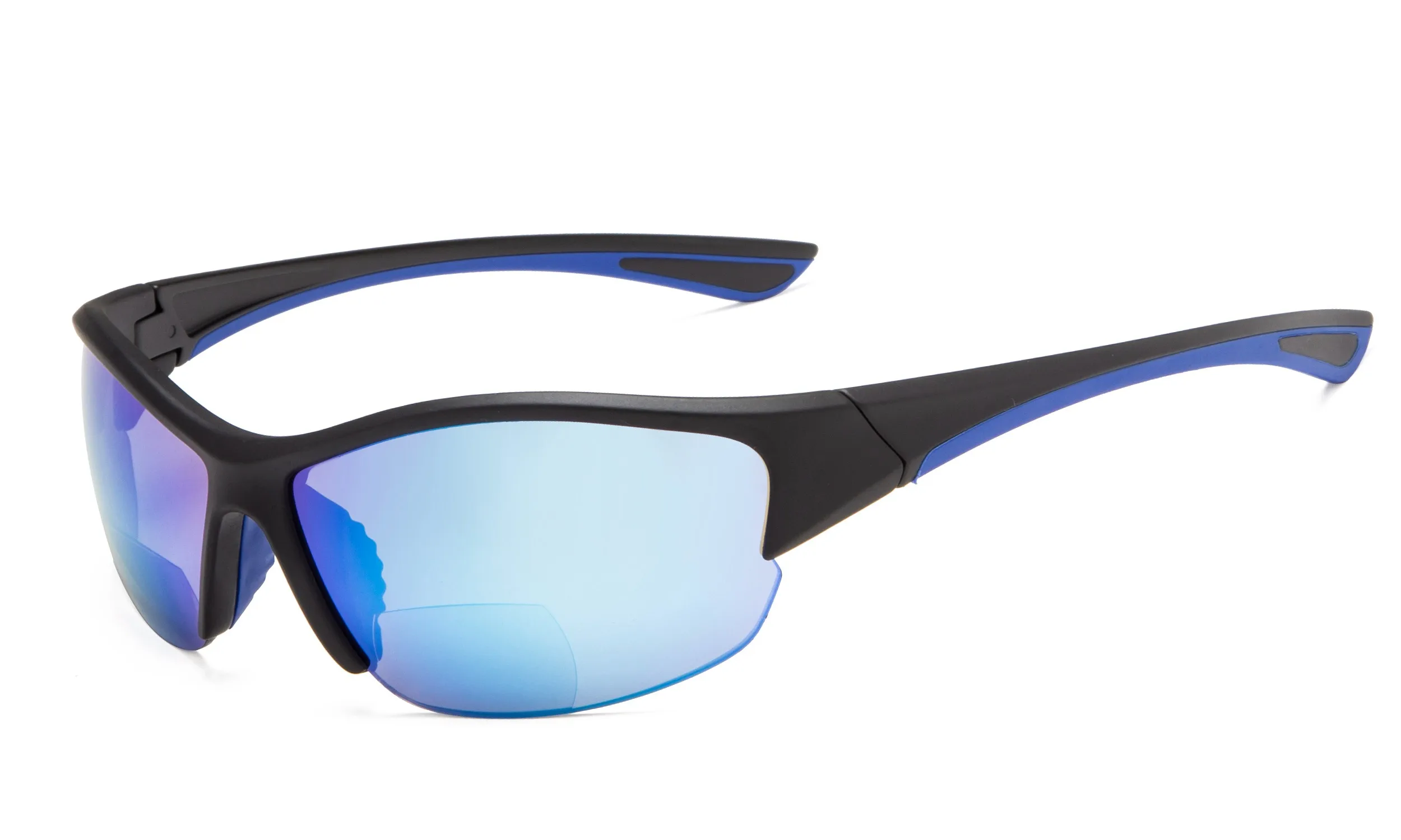 SGS041 очки полуоправы спортивные бифокальные Солнцезащитные очки для чтения - Цвет оправы: BlueMirror