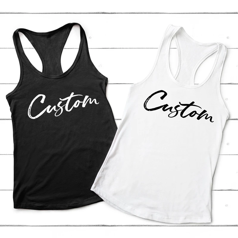 custom racerback workout tanks