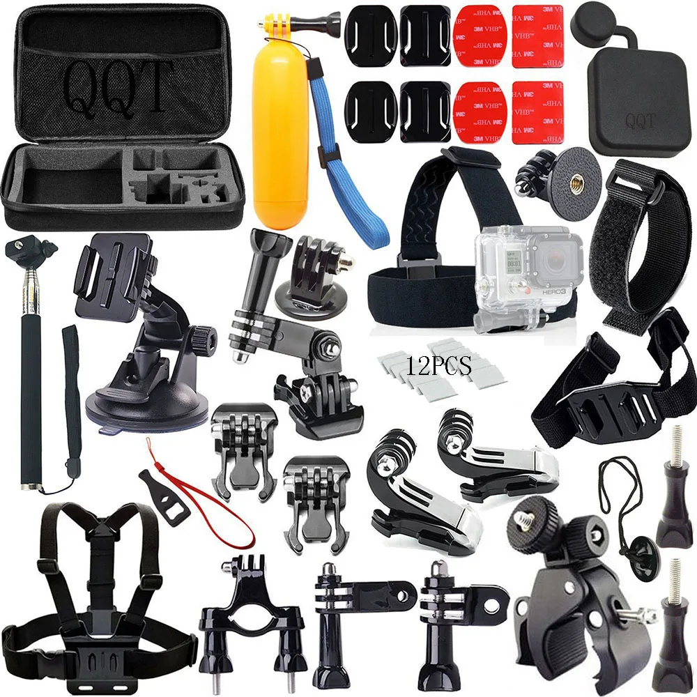 Qqt для GoPro аксессуары комплект выборки груди монопод крепление для Go Pro Hero 6 5 4 3 + 2 спортивные камера Интимные аксессуары комплект