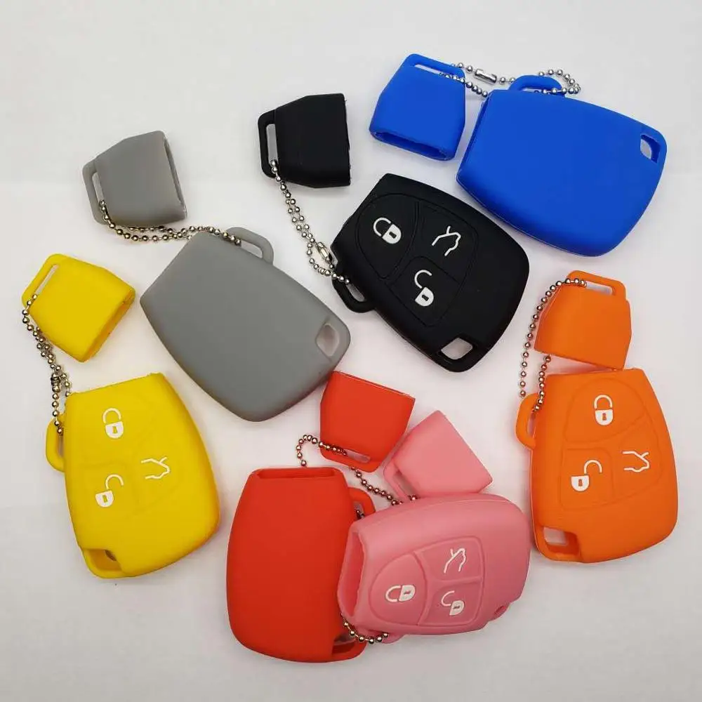 Подходит для Mercedes Benz MB C E ML S SL SLK CLK AMG Class Smart Car Remote Key Case Fob 3 кнопки