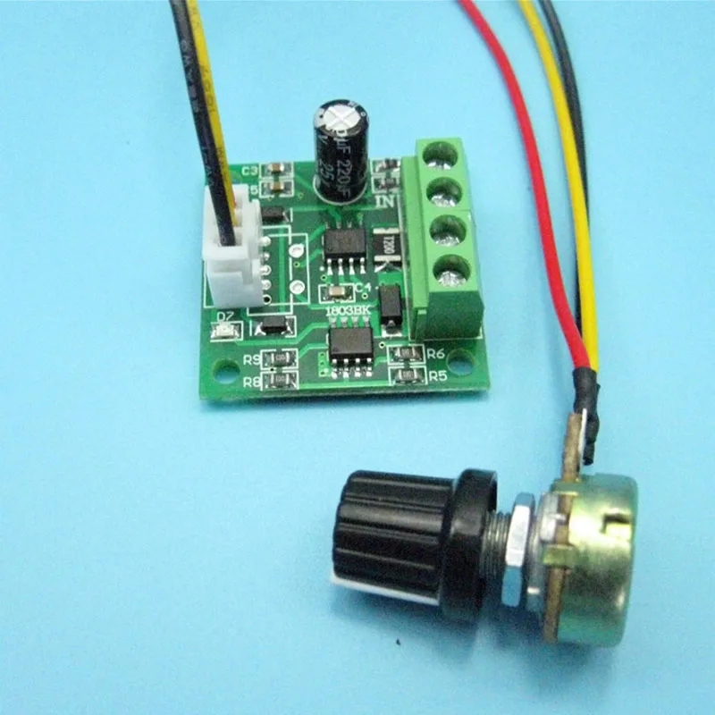 PWM DC регулятор скорости двигателя 1,8 V 3 V 5 V 6 V 12 V 2A Модуль управления скоростью 1803BW