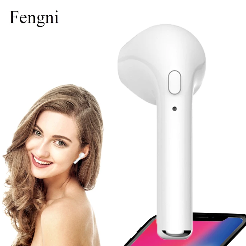Goede 7 s TWS Een Stuk Oordopjes Tuur Mini Draadloze Bluetooth Oortelefoon Oortjes Stereo Muziek Headset Voor Apple iPhone Andriod