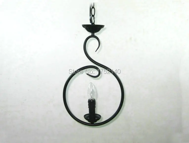 Wrought iron chandelier glass lampshade,living room restaurant bedroom study garden lighting fixture,creative minimalist modern e27 candle light