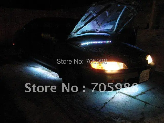 

LED undercar lights LED auto lamps RGB Flash Under Glow Lamp 7 Colors Pattern Car Truck Decoration LED Strobe Light with Remot