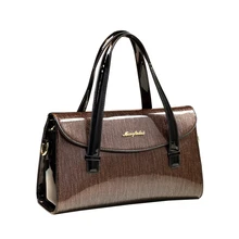 Новинка, дизайнерская Высококачественная роскошная женская сумка, известный бренд, лакированная кожа, женская сумка через плечо, зажим, вечерний клатч, для свадьбы