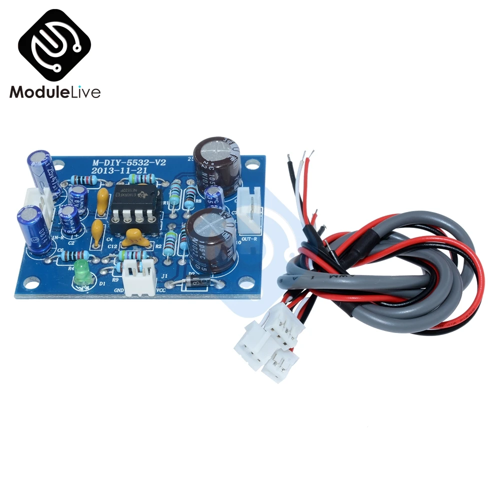 DC 12V 35V NE5532 Pre усилитель Φ модуль сигнала Bluetooth Модуль платы 600 мА|Генераторы