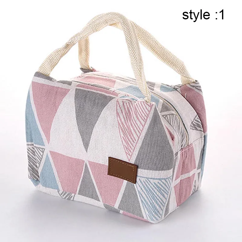 1 Pcs Lunch Insulated Bag Insulation Tote Waterproof Zipper for Outdoor Picnic Camping FC55