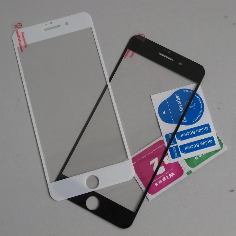 bilder für 100 teile/los voll gehärtetem glas film für iphone 7 4.7 glas film schwarz/weiß durch dhl fedex sherrytree bilder für 100 teile/los voll gehärtetem glas film für iphone 7 4.7 glas film schwarz/weiß durch dhl fedex sherrytree