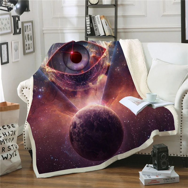 Аниме 3D флисовое покрывало с принтом модные Galaxy одеяла повседневные офисные плюшевые одеяло Стираемое покрывало Прямая поставка