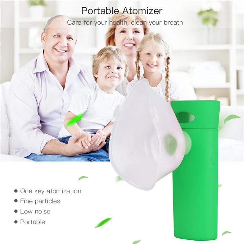 

Portable Ultrasonic Atomizer Nebuliser Inhaler Multi-function USB Home Nebuliser Humidifier For Kids Baby Adults Health Care 44