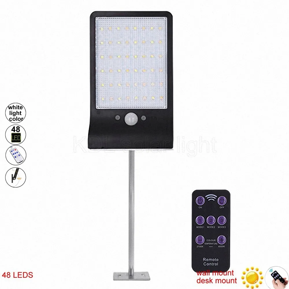 

Super Bright 48 LED Waterproof PIR Motion Sensor Solar Powered Light ,led solar lights Garden Security Lamp Outd white lighting