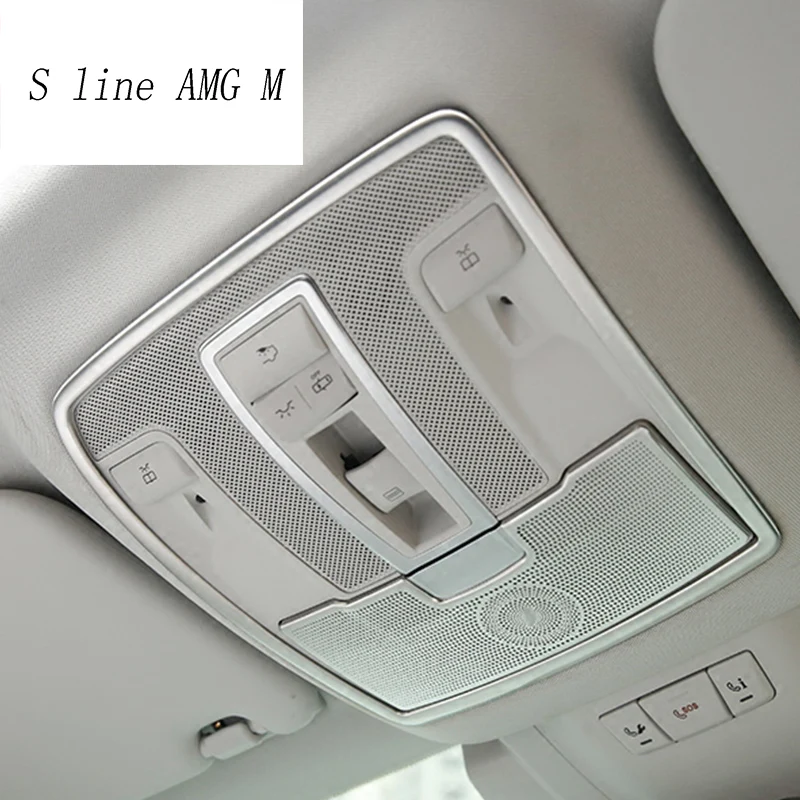 Для чтения в автомобиле стиль лампа рамка декоративный светильник наклейки Накладка для Mercedes Benz GLE W166 ML GL GLS X166 авто аксессуары