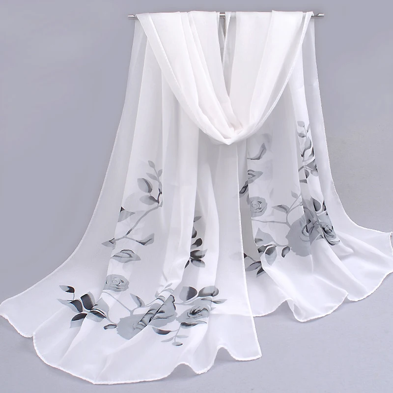 Женский шифоновый шарф повязка на голову из полиэстера|fashion silk scarf|silk fashion scarfsilk scarf