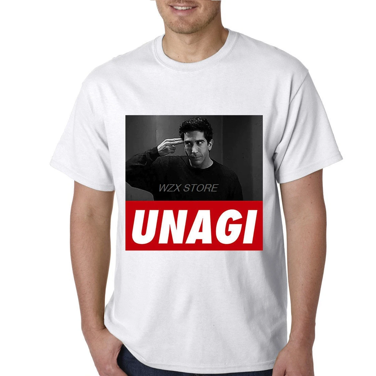 

Funny Friends Tv Show Unagi Casual T-shirt Men tops Tees Joey Ross Rachel Nice Awesome T Shirt Birthday Gift for boys tops tee