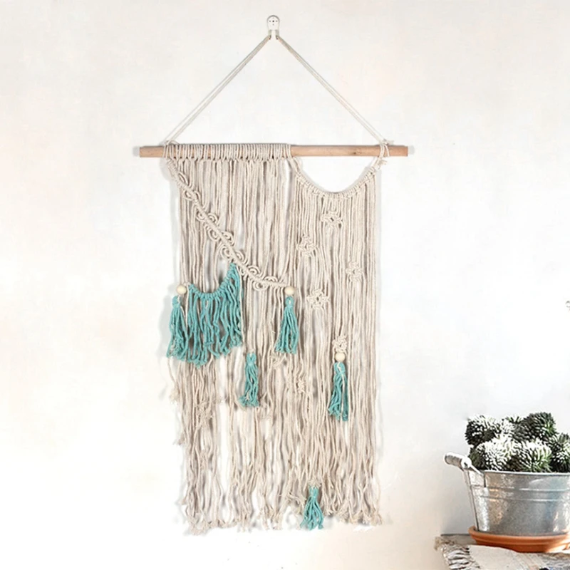 

Handmade Tapestry Lace Wall Hanging Woven Wall Art Tapestry Bohemian Wall Decorative Textile Wall Hanging Chic Bohemian