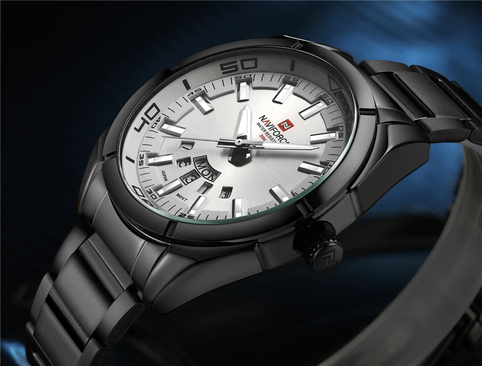 NAVIFORCE Men Watch Sport Fashion Men's Stainless Steel 30M Waterproof Date Wristwatches Relogio Masculino Clock Timepiece 2020