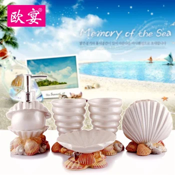 

European dinner new bathroom five sets of resin bathroom suite bathroom toiletries supplies