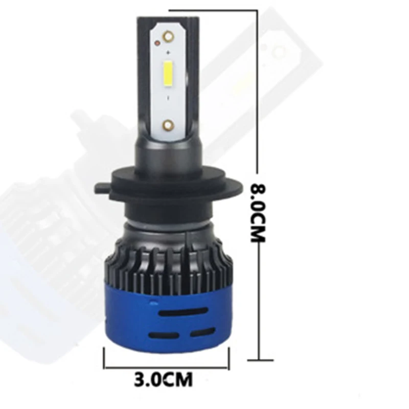 H4 светодиодный H7 автомобильных фар H11 9005 9006 HB4 H1 H3 HB3 противотуманная фара 80 Вт 12000 лм автозапчасти лампы