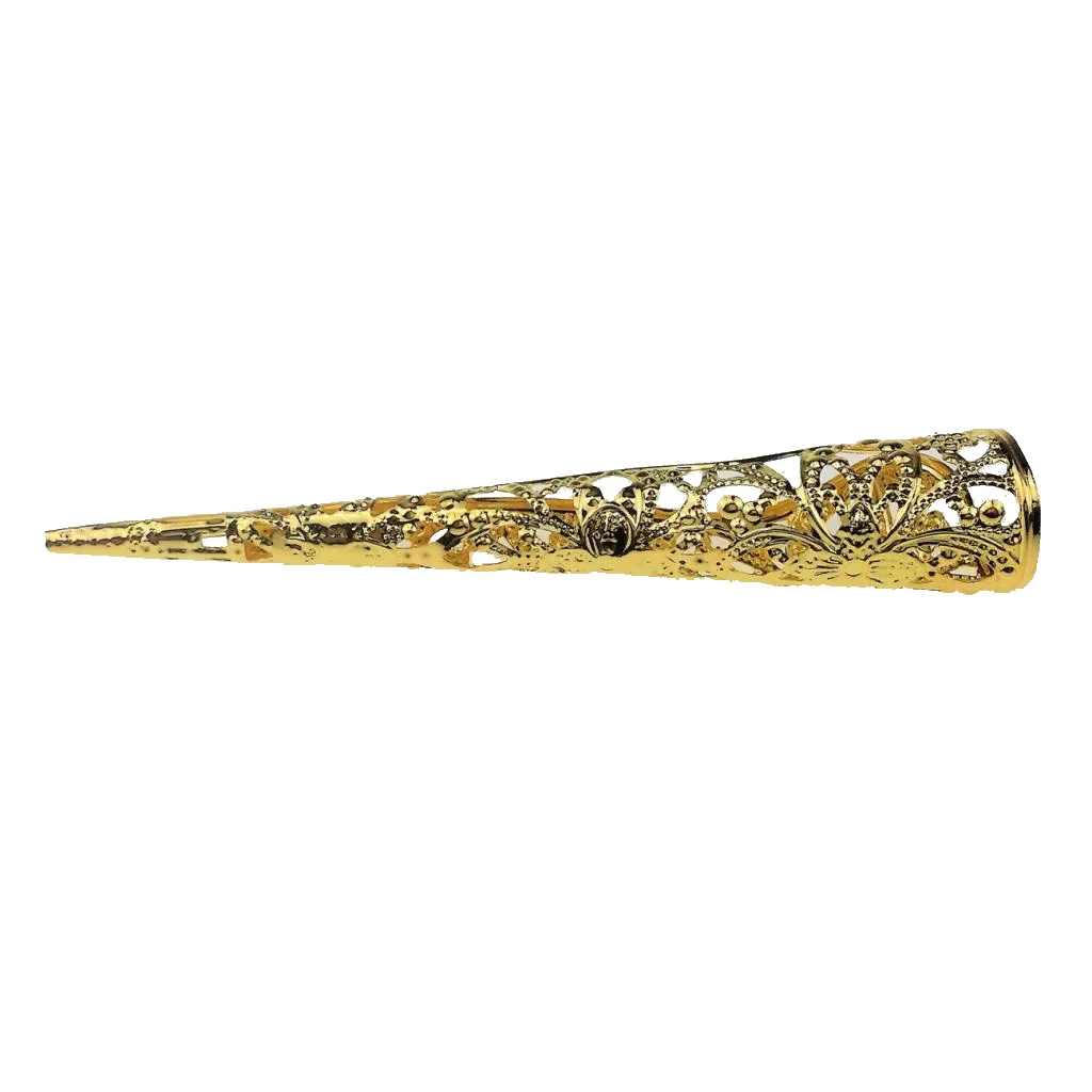 Chinese Ancient Long Nail Ring Fingernails Joint Armour Knuckle Finger Ring Cosplay Fancy Dress