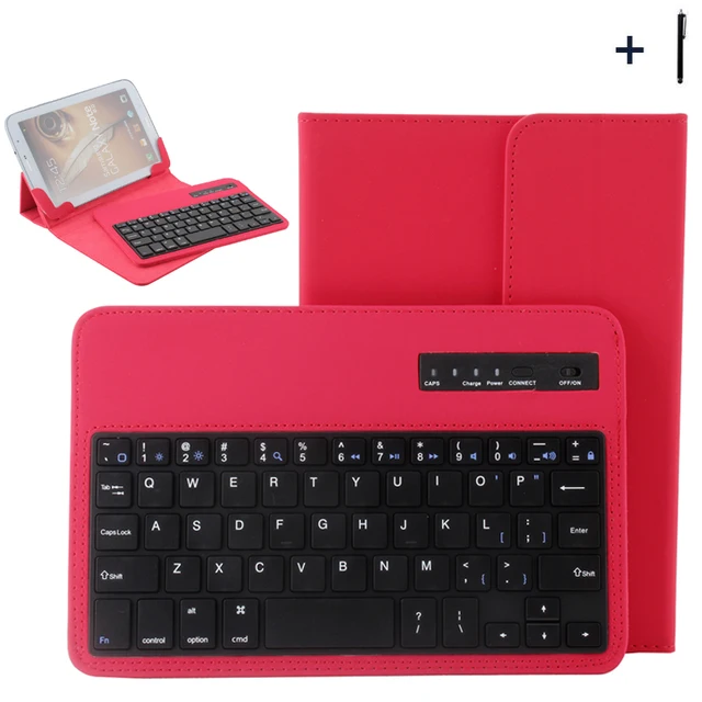 Special Price For Huawei 7/8 inch Tablet Universal Wireless Bluetooth Keyboard Case For ASUS Lenovo 8'' Tablet Flip Leather Stand Cover+Stylus