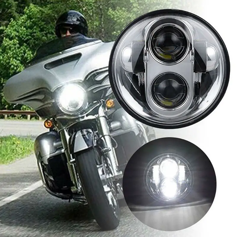 1 светодио дный шт. 5,75 дюймов круглый светодиодный Daymaker Здравствуйте/Lo луч мотоцикл фары проектор дальнего света для Harley Davidson Dyna