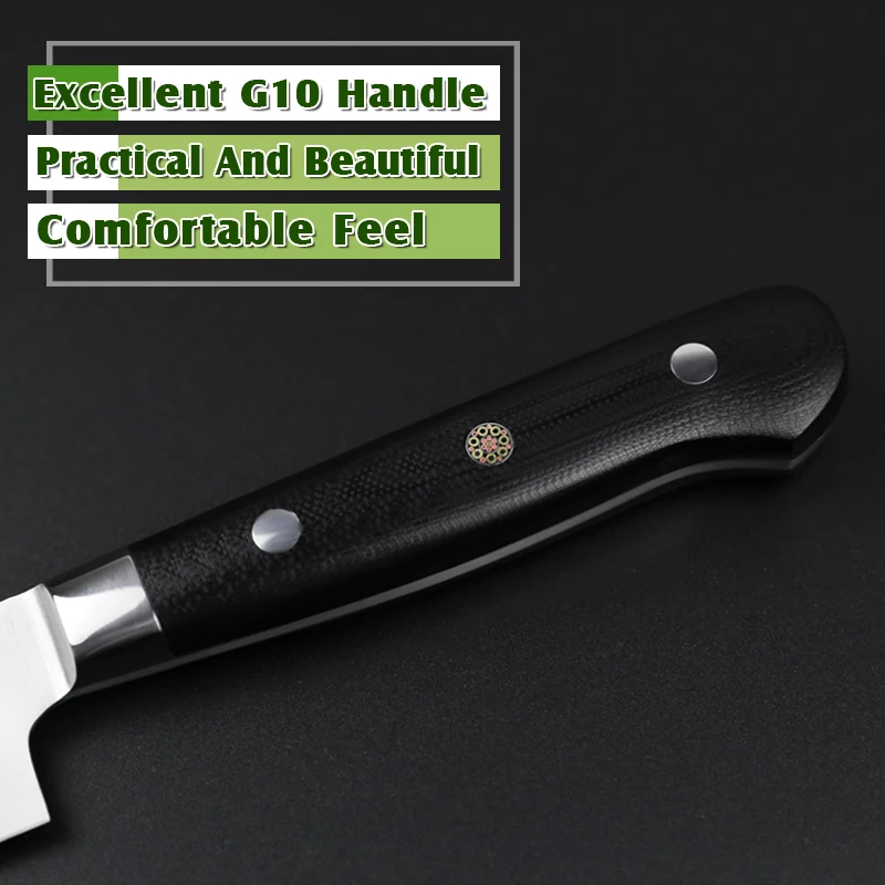 2018XINZUO 6'' Utility Knife Three Layer 440C Clad Steel Kitchen Stainless Steel Knives G10 Handle Cook Tool Fruit/Peeling Knife 2018XINZUO 6'' Utility Knife Three Layer 440C Clad Steel Kitchen Stainless Steel Knives G10 Handle Cook Tool Fruit/Peeling Knife