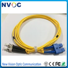 10 шт./лот, 3 м, SM, 9/125, G652D, дуплекс, ПВХ куртка, SC/UPC-ST/UPC Волоконно-оптический патч-корд, SC-ST SM DX 3 м волоконно-оптический соединительный кабель