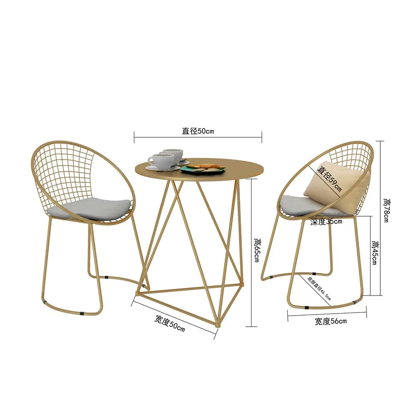 Золотой роскошный Европейский металлический обеденный стул кофейное кресло, диван для отдыха барный стул барные стулья модная мебель для гостиной