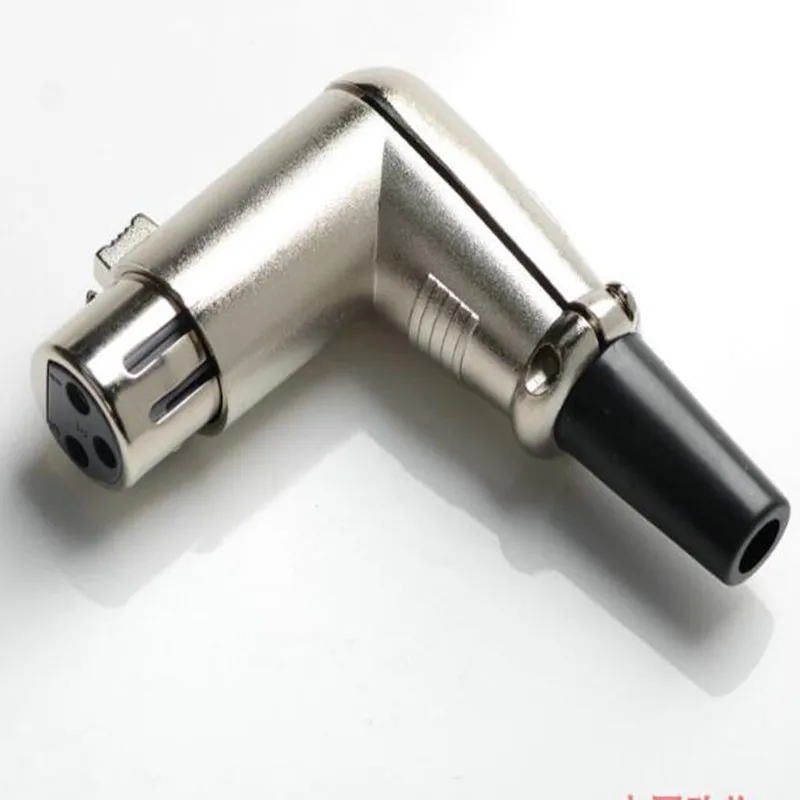 wholesale Female XLR Connectors (10 Units) 3 Pole XLR Right Angled