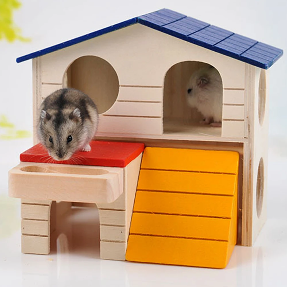 wooden gerbil cage