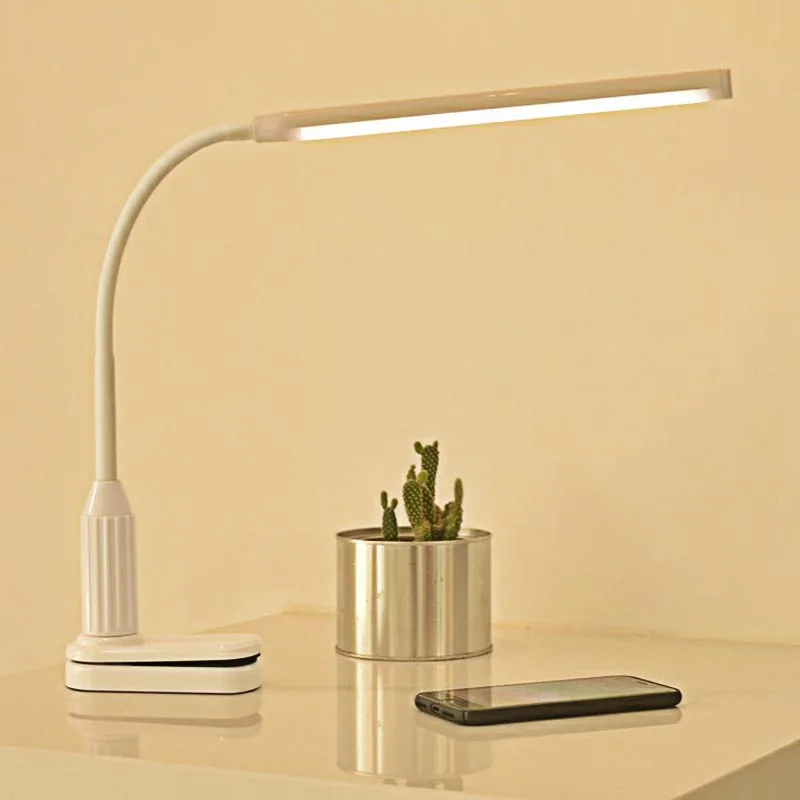 

Creative Table Lamp USB Powered Lamp with Clip 5W 24 LEDs Stepless Dimmable Bendable LED Desk Lamp for Working Reading Light