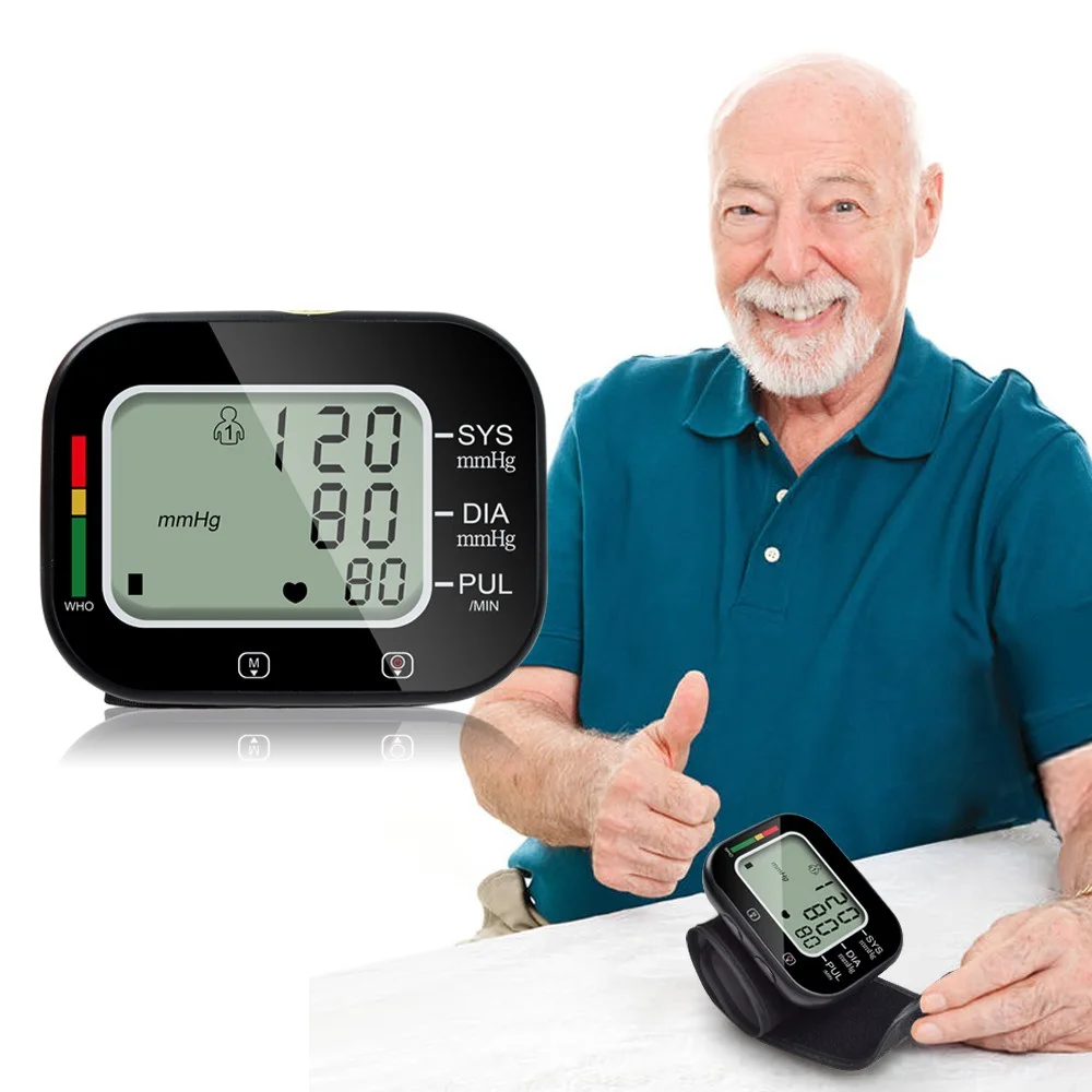 

Portable Blood Pressure Monitor Tensiometro Automatic Sphygmomanometer Blood Pressure Meter Digital Wrist Tonometer Home Care