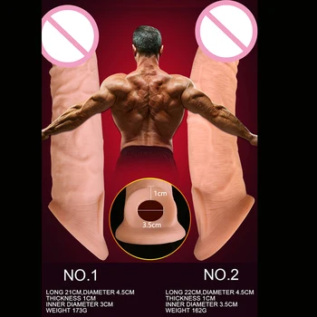 Sexshop super soft penis extension penis enlargement cream reusable condoms big dildos penis cream sleeve adult sex toys for man 3