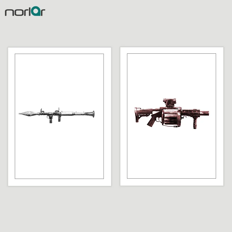 Print Poster Color Weapon AK47 Revolver Rocket Wall Art Canvas Painting Wall Pictures For Living Room Home Decoration No Frame Print Poster Color Weapon AK47 Revolver Rocket Wall Art Canvas Painting Wall Pictures For Living Room Home Decoration No Frame