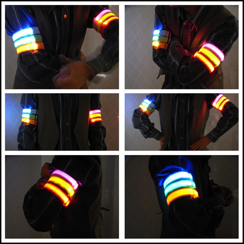 Clearance Outdoor Cycling Sports Night Running Led Light Armband Safety Belt Arm Leg Reflective Warning Light Wristband Luminous Light 4 Clearance Outdoor Cycling Sports Night Running Led Light Armband Safety Belt Arm Leg Reflective Warning Light Wristband Luminous Light 4