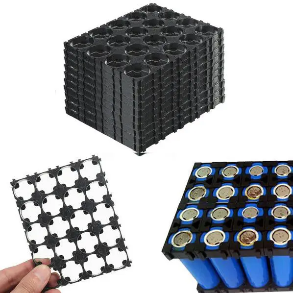 

50-1Pcs 4x5 Cell 18650 Batteries Spacer Radiating Shell Plastic Holder Bracket