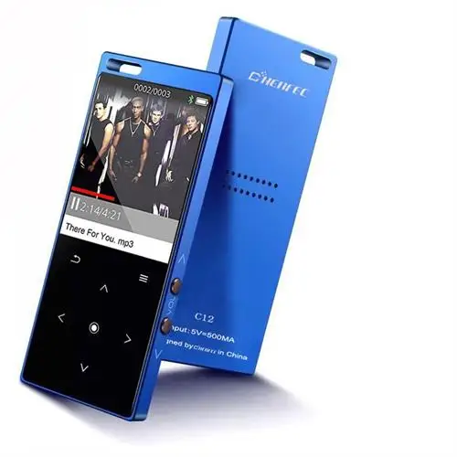 Сенсорная кнопка 16 Гб HIFI Bluetooth 4,1 MP3-плеер 1,8 дюймов экран без потерь Музыкальный плеер с FM радио+ спортивная повязка+ аудио линия - Цвет: C12-16GB-Blue