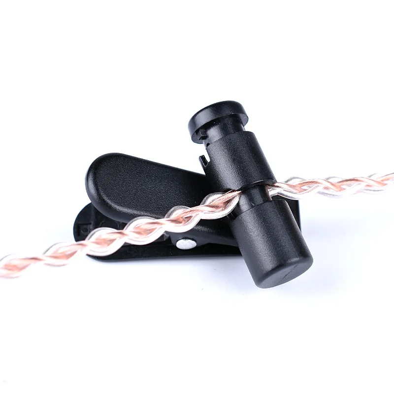 10 PACK Cable Cord Clip Clamp Collar Headset Clamp Collar Clip Rotating Clamps Headphone Cable Clips Earphone Winder Accessories