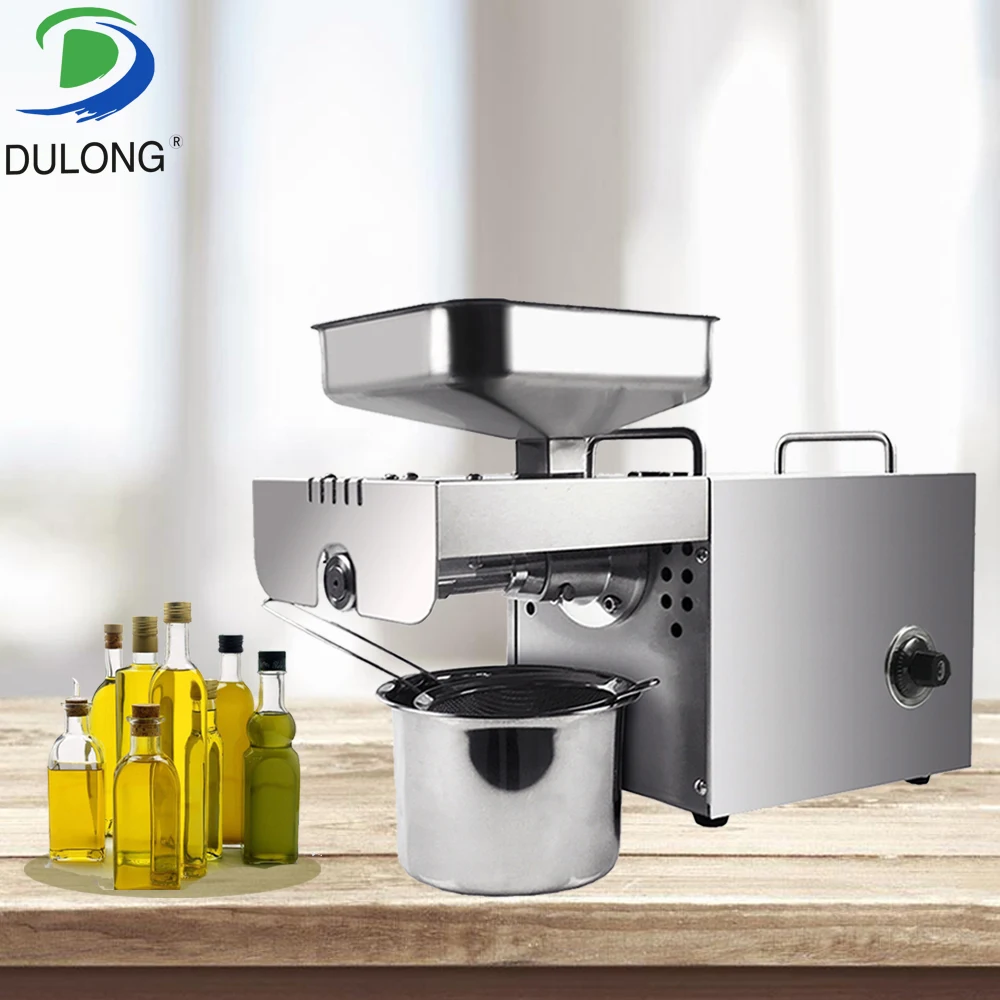 

Automatic Small Peanut Oil Press Machine 220V Stainless Steel Brand New Oil Soybean Presser for Home Use