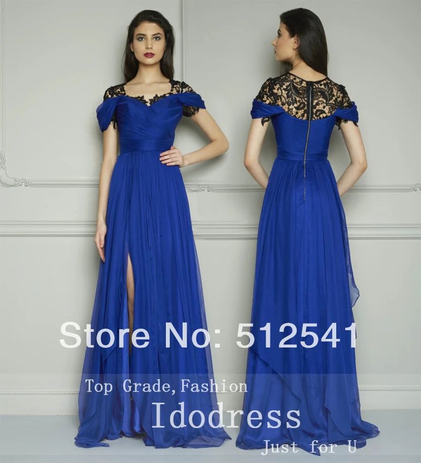 

Fashion Chiffon Mother of the Bride Dresses Sheath Sweetheart Pleats Lace Side Splite Short Sleeves yk8R942