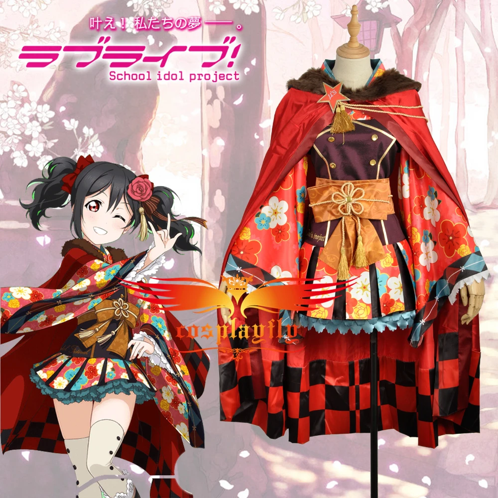 Love Live Rin Hoshizora Cosplay Costume Unawakened Taisho kimono Custom Size